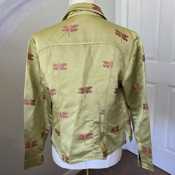3 Sisters Vintage | Small | Green Dragonfly Jacket - Picture 5 of 9